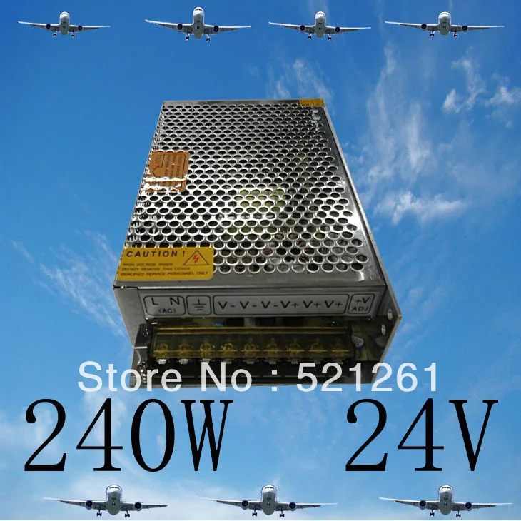Переключатель питания Светодиодная лента источник 24 в 240 Вт Источник переменного