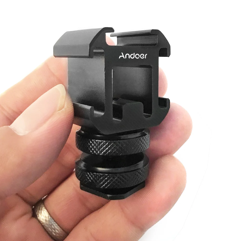 Адаптер для крепления на холодную башмак Andoer 3 адаптер камеру Canon Nikon Sony DSLR камеры
