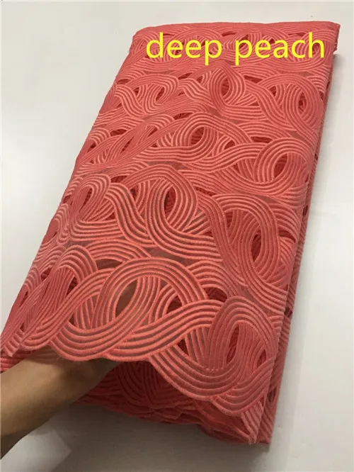 Лучшие продажи organdy Мода нигерийские кружевные ткани высокого качества африканский handcut шнурки Ткань Свадьба Африканский французский Тюль Кружева - Цвет: 1