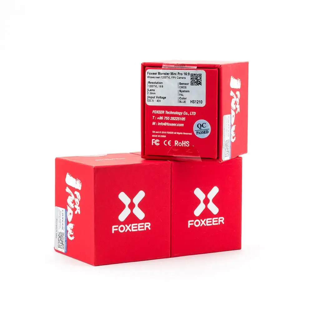 Камера Foxeer Monster Mini Pro 16:9 FPV 1/2. 9 '' CMOS 1200TVL WDR PAL/NTSC переключаемая для гоночного