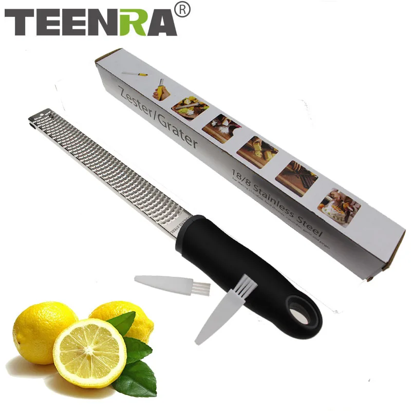 TEENRA Cheese Zester Microplane нержавеющая сталь лимонная шоколадная терка ломтерка имбирь