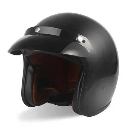 Мотоциклетный шлем rcycle jet винтажный открытое лицо Ретро 3/4 полушлем casco Moto