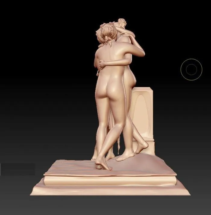 Новая 3D модель для cnc резной фигуры скульптурный станок в формате STL три Голые