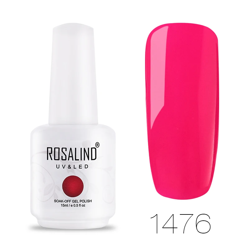 RH1476 Розалинд гель 1 S гель лак для ногтей 15 мл вымачивать праймер Nail Art УФ светодио дный гель Лаки нужно база и верхнее для ногтей маникюр - Цвет: RH1476