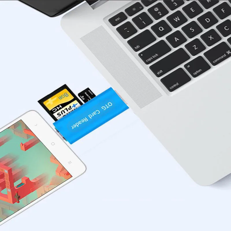 Vmonv 2 в 1 USB OTG кардридер флэш-накопитель USB2.0 TF/SD карта для телефона Android компьютера