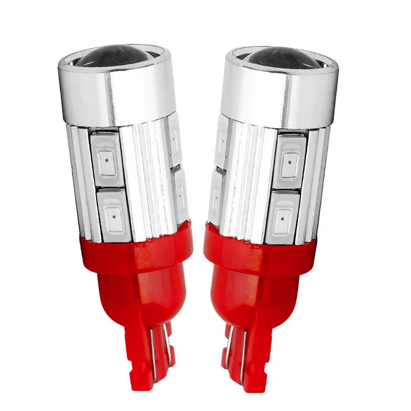 2 шт. светодиодные парковочные огни T10 10 SMD 5630 5730 LED автоматическая лампа для чтения