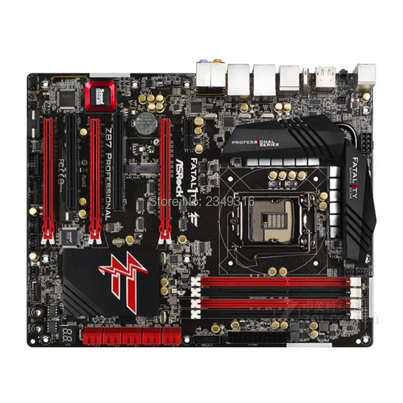 Б/у оригинальный слот LGA1150 Z87 материнская плата для ASRock Fatal1ty профессиональная