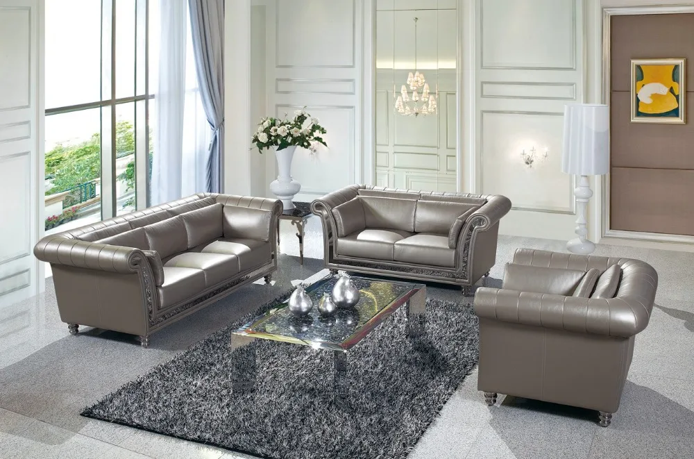

JIXINGE chesterfield Диван Европейский кожаный диван 123 комбинированный диван для гостиной