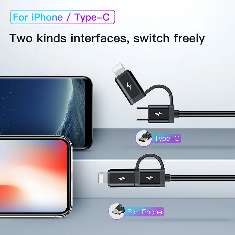 Baseus 2 в 1 USB C автомобильное зарядное устройство usb type C пружинный кабель USB C кабель зарядное устройство для телефона адаптер для iPhone X 8 samsung USB Автомобильное зарядное устройство