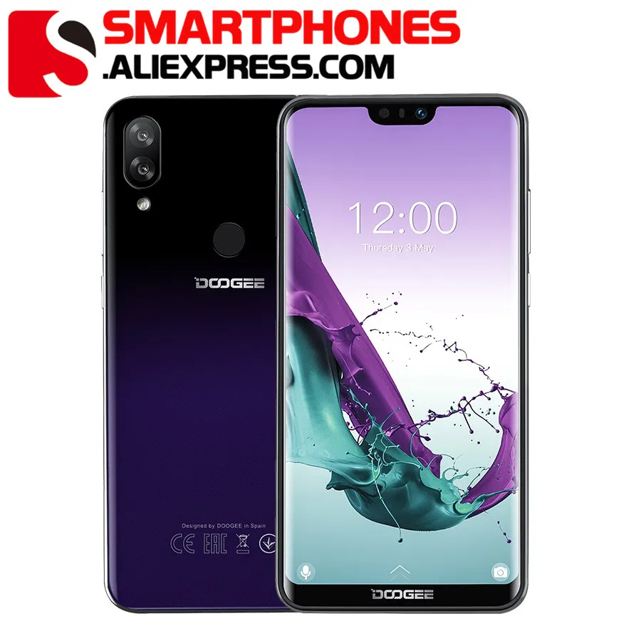 DOOGEE N10 смартфон с восьмиядерным процессором 5 84 ''FHD + 19:9 ОЗУ 3 ГБ ПЗУ 32 16 Мп 3360 мАч