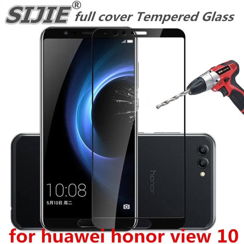 Закаленное стекло с полным покрытием для huawei honor view 10 v10 видо10 5 9 дюйма защитная