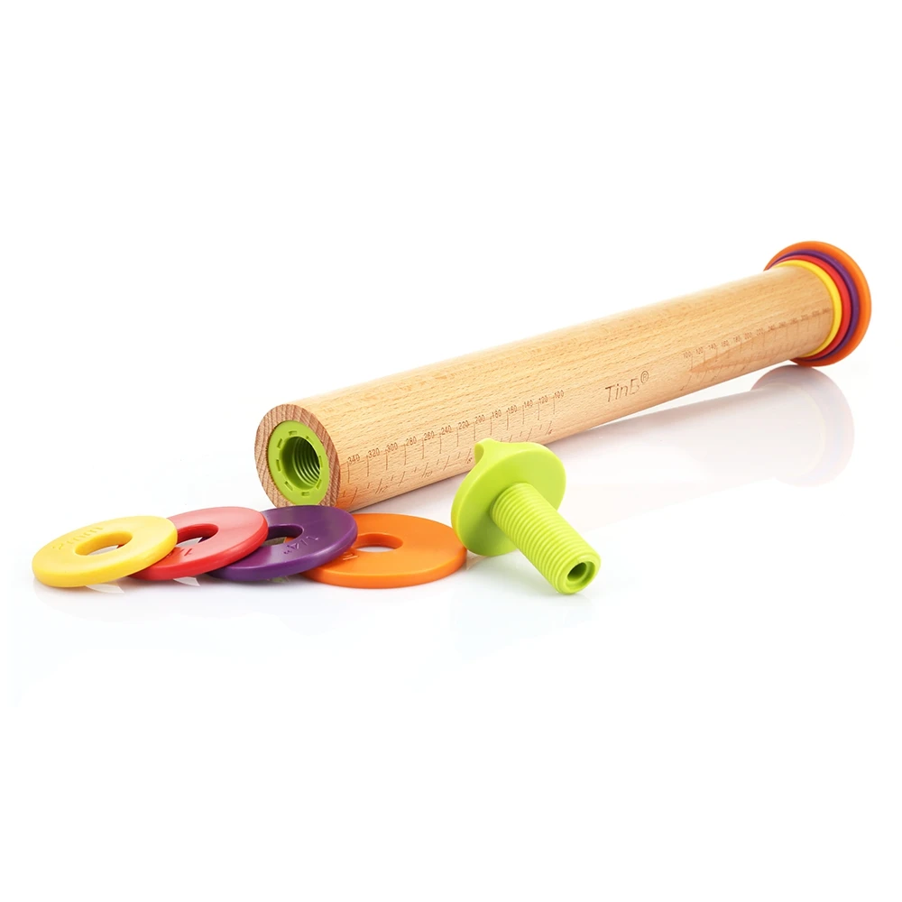 Регулируемый выпечки деревянная палка rolling Булавки|Скалки и кондитерские доски| |