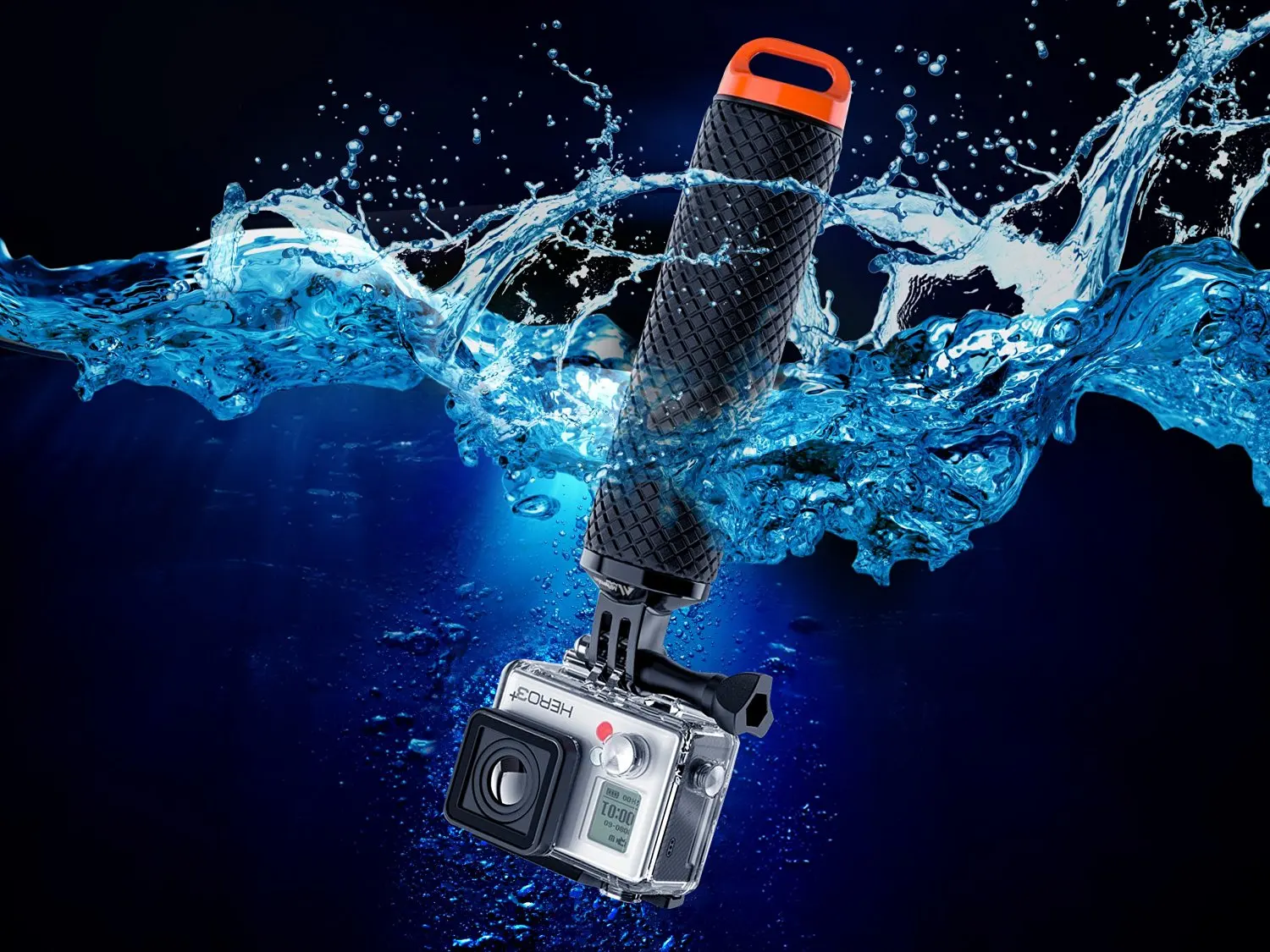 Плавающая рукоятка FeoconT совместима с камерами GoPro Hero 4 Session Black Silver 2 3 + 4. Крепление