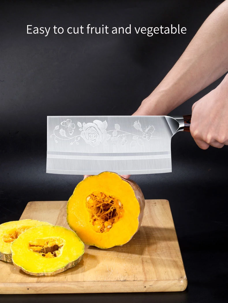 Timhome нож для мяса из нержавеющей стали 8 дюймов китайский нож Мясник нож измельчитель овощерезка кухонный нож шеф-повара