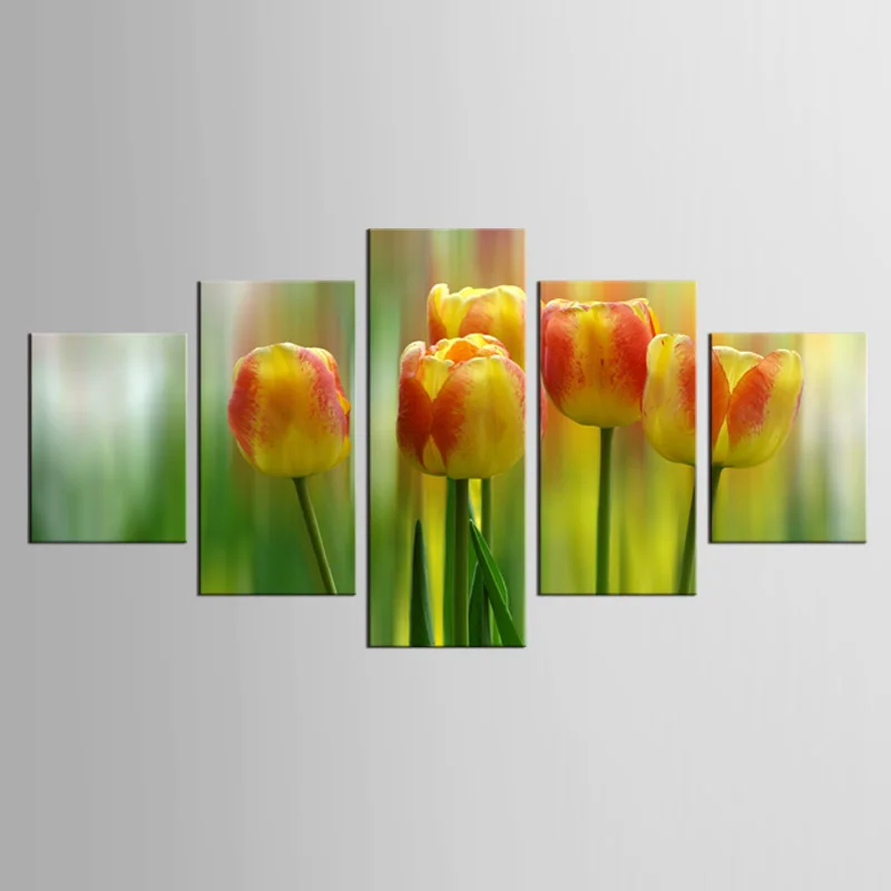 5 шт./компл. современный минималистский цветочный тюльпаны с растениями