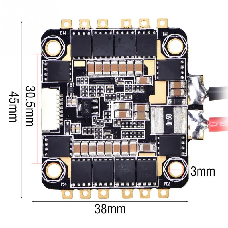 Новый 4 в 1 BLHeli_S 35A ESC 2 6S электронный контроль скорости DSHOT600 для дистанционного