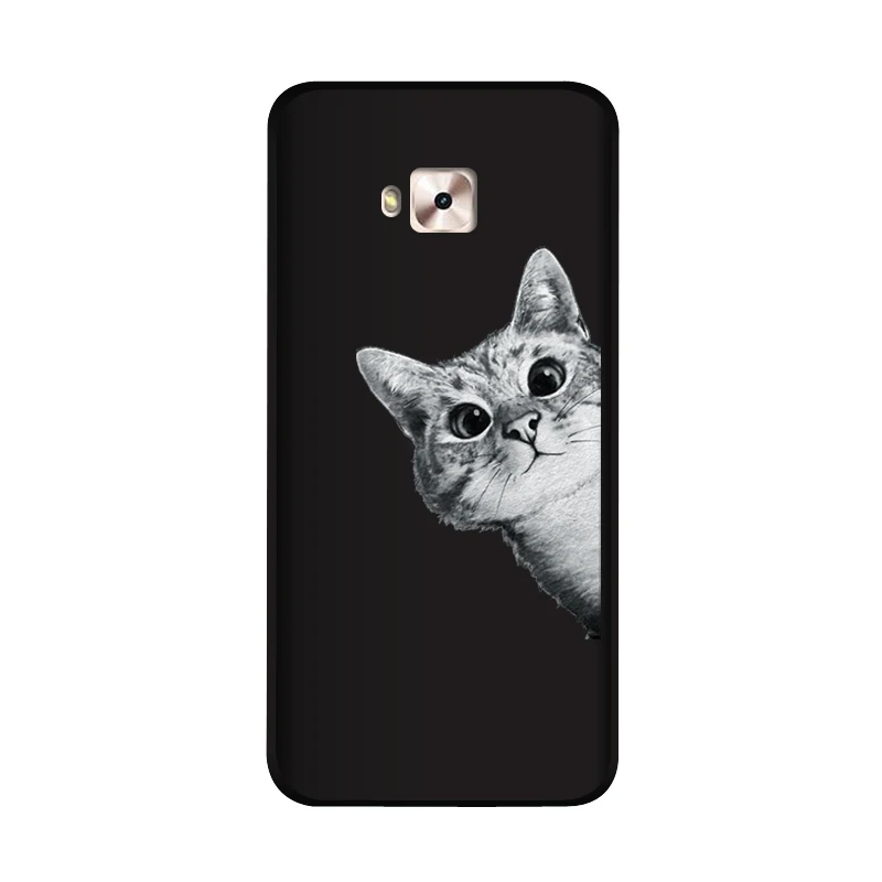 QAQsam Мягкий силиконовый чехол для Asus Zenfone 4 Selfie Pro ZD552KL чехол с рисунком Матовый Телефон для Asus ZD552KL Чехлы Funda