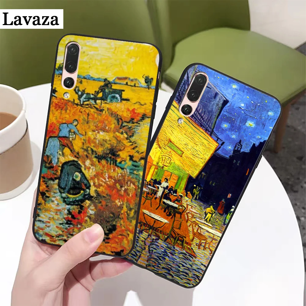 Силиконовый чехол Ван Гога с изображением звездной ночи для Huawei P8 Lite 2015 2017 P9 2016 Mimi