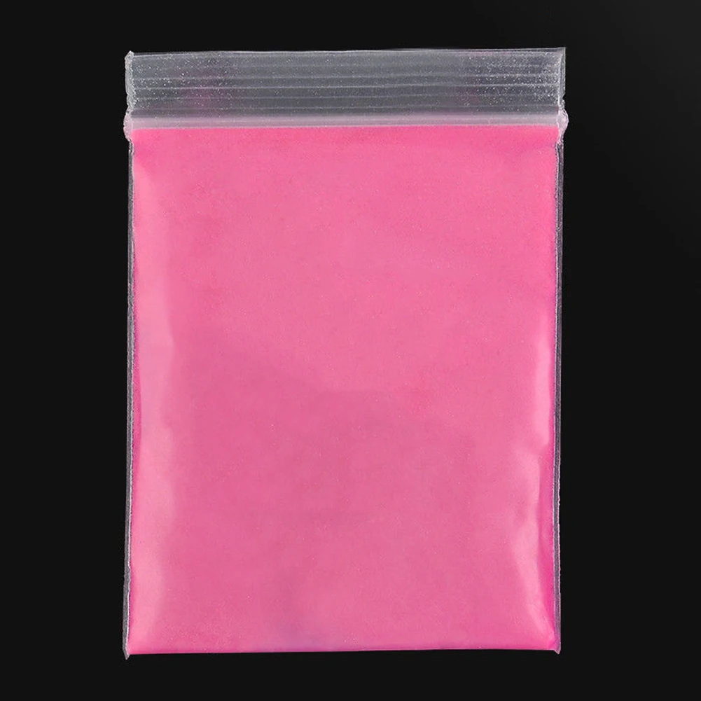 Rose Pink 10 г Супер яркий светится в темноте экологический Флуоресцентный порошок DIY Художественный пигмент погружающийся порошок для ногтей светящийся порошок - Цвет: Rose Pink