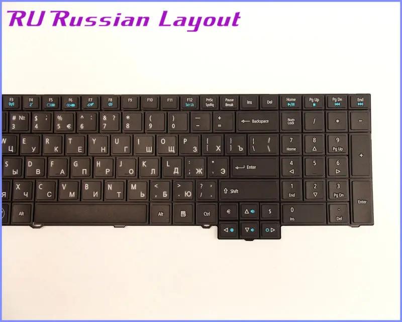 Новый российский Клавиатура для ноутбука версии Acer Travelmate 5760 5760G 6595 6595G 8573 8573G 7750 7750G