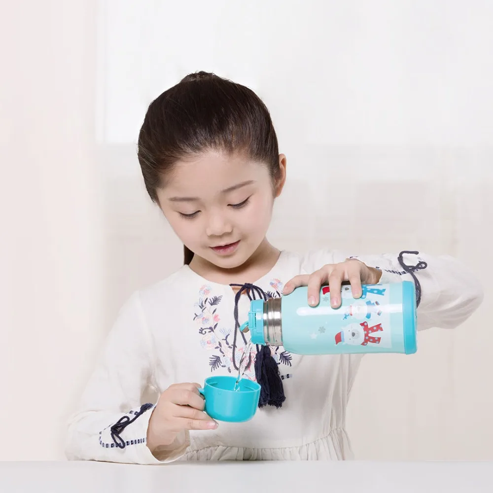 XIAOMI MIJIA Viomi детская вакуумная изолирующая крышка 12 h изоляция из нержавеющей стали 590 мл мультфильм подарок путешествия портативный