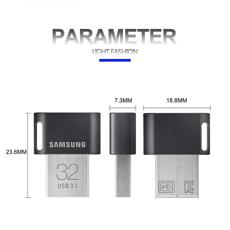 SAMSUNG 64 ГБ USB флэш-накопитель USB 3,1 128 ГБ флэш-накопитель 32 GB флэш-карта памяти 256 ГБ флэш-накопитель металлическая подгонка плюс 300 МБ/с. для ПК/планшет/ТВ