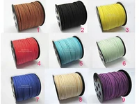 1spool suede cords 2 5x1 5mm faux suede cord soft imitation leather strips