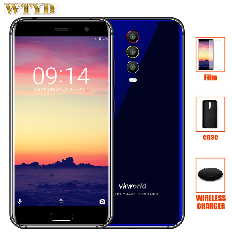 Vkworld K1 сзади три камеры 4G Смартфон Android 8 1 4 Гб Оперативная память 64 Встроенная Octa