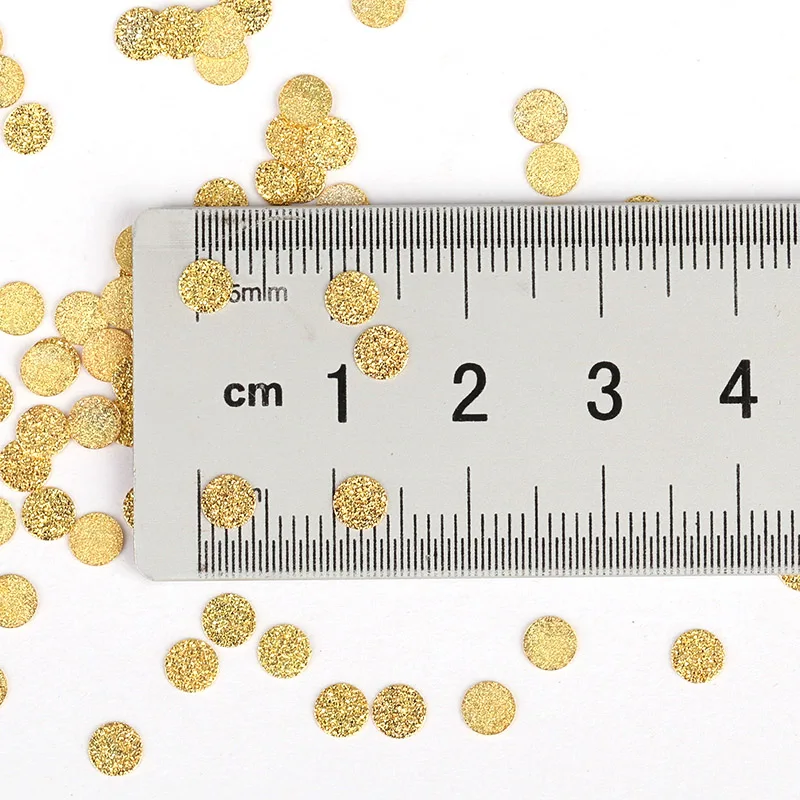 Блестящий сплав Матовый круглый дизайн блинов Золотой Серебряный металл медь