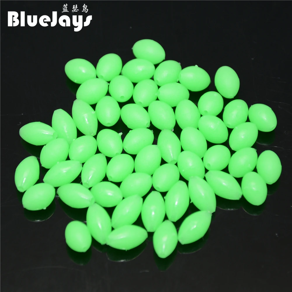 900 шт разного размера опт рыболовные пластиковая приманка овальная светящая