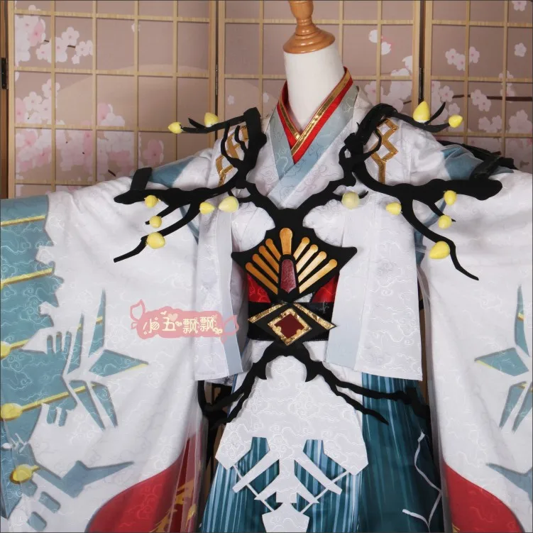Onmyoji 2018 SSR yuki douji Пробуждение новая кожа кимоно униформа косплей костюм Бесплатная