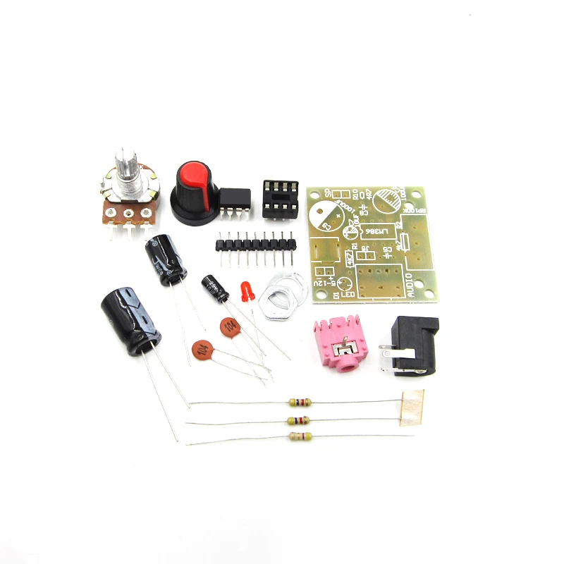 1 шт. LM386 супер плата мини-усилителя 3V-12V DIY Kit | Электронные компоненты и