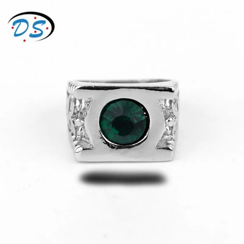 

Casual Jewelry Green Lantern Ring For Men And Women Accessories Crystal Rings