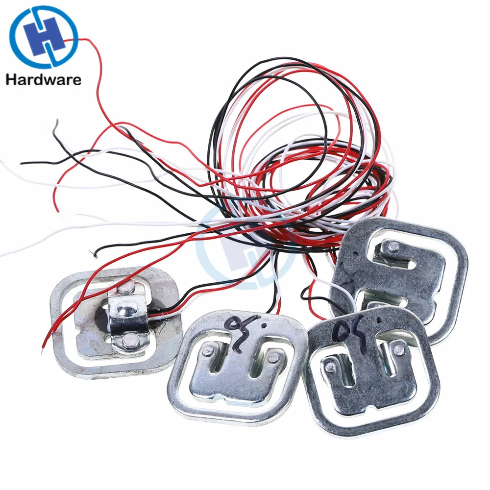 4pcs 50kg Body Load Cell Weighing Sensor Resistance Strain Half-bridge Sensors 34x34mm | Инструменты