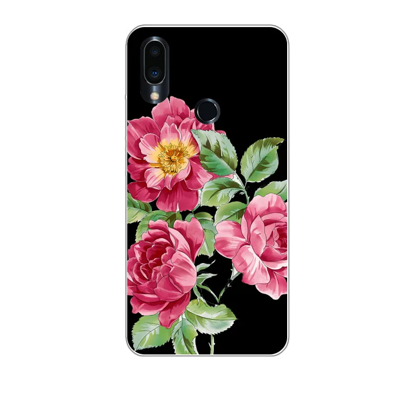 Meizu note 9 чехол кремния яркая Цветочная живопись мягкая ТПУ задняя крышка для note9