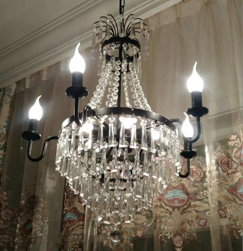 Современная Люстра для гостиной столовой в американском стиле ретро ресторан