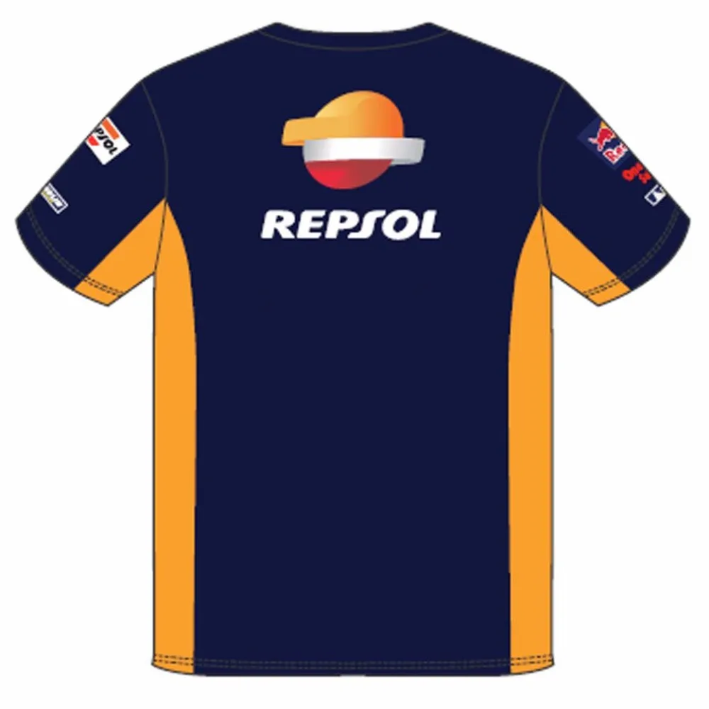 Мужская Модифицированная Футболка с принтом Repsol HRC для мотоцикла honda летняя