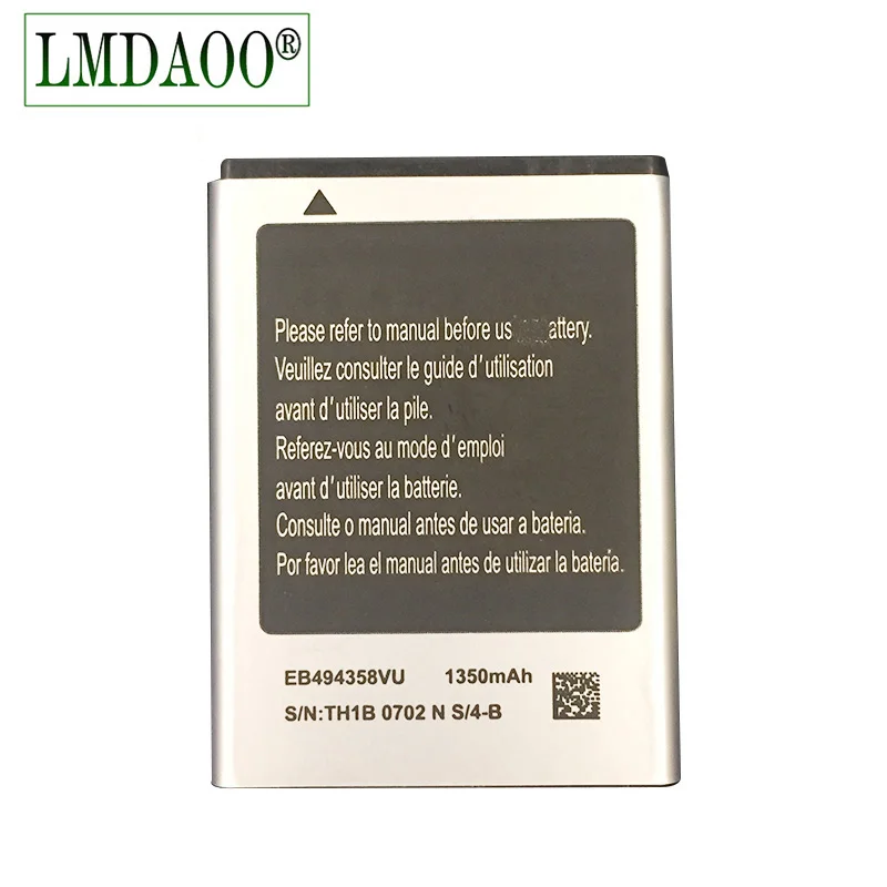 EB494358VU 1350 мА/ч мобильный телефон Батарея для samsung Galaxy Ace S7250D S5670 S5830 GT S5660 i569 S5839I S7500