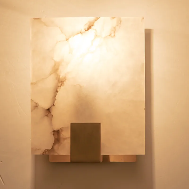 American Wall Lights Bedroom Bedside Marble Lamp Nordic Modern Luxury Hallway Toilet Sconce Home Lighting | Лампы и освещение