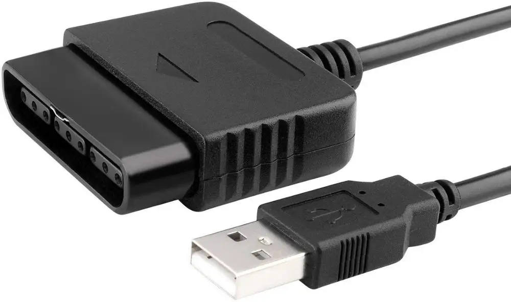 USB адаптер для контроллера 2 упаковки кабель переходник PlayStation к Sony 3 PS3 и ПК
