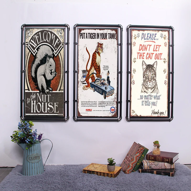 Настенное украшение Жестяная Табличка для оформления дома таблички с