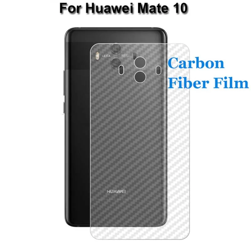 2 упаковки 3D защитная задняя пленка из углеродного волокна для Huawei Mate 10 lite Pro (не