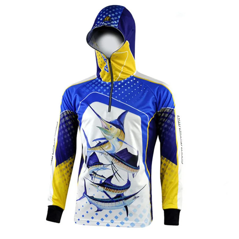 Открытый Perfomance рыболовные рубашки для рыбалки Джерси быстросохнущая рыба костюм