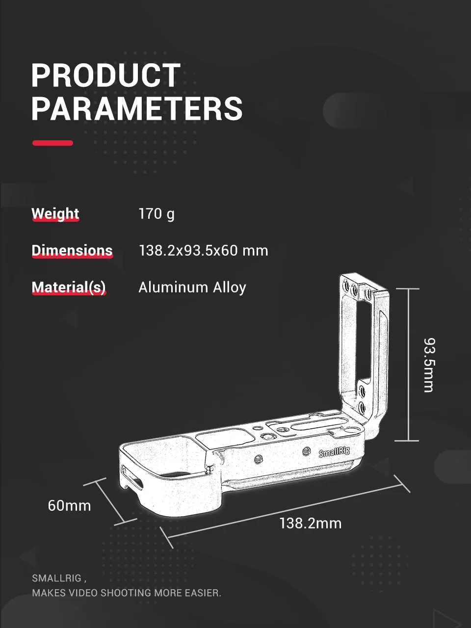 Быстросъемная пластина SmallRig A7R3 L для sony A7M3 l-кронштейн для sony A7 III/A7R III с Arca style Plate 2122