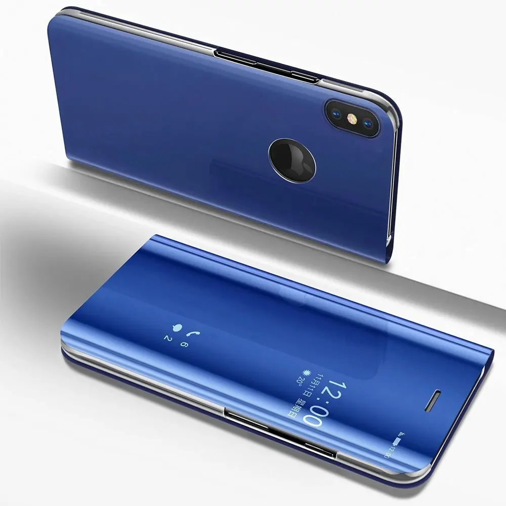 Для iPhone 11 pro max 6 7 8 plus X XS XR стиль книги покрытие зеркальный эффект ударопрочный PU
