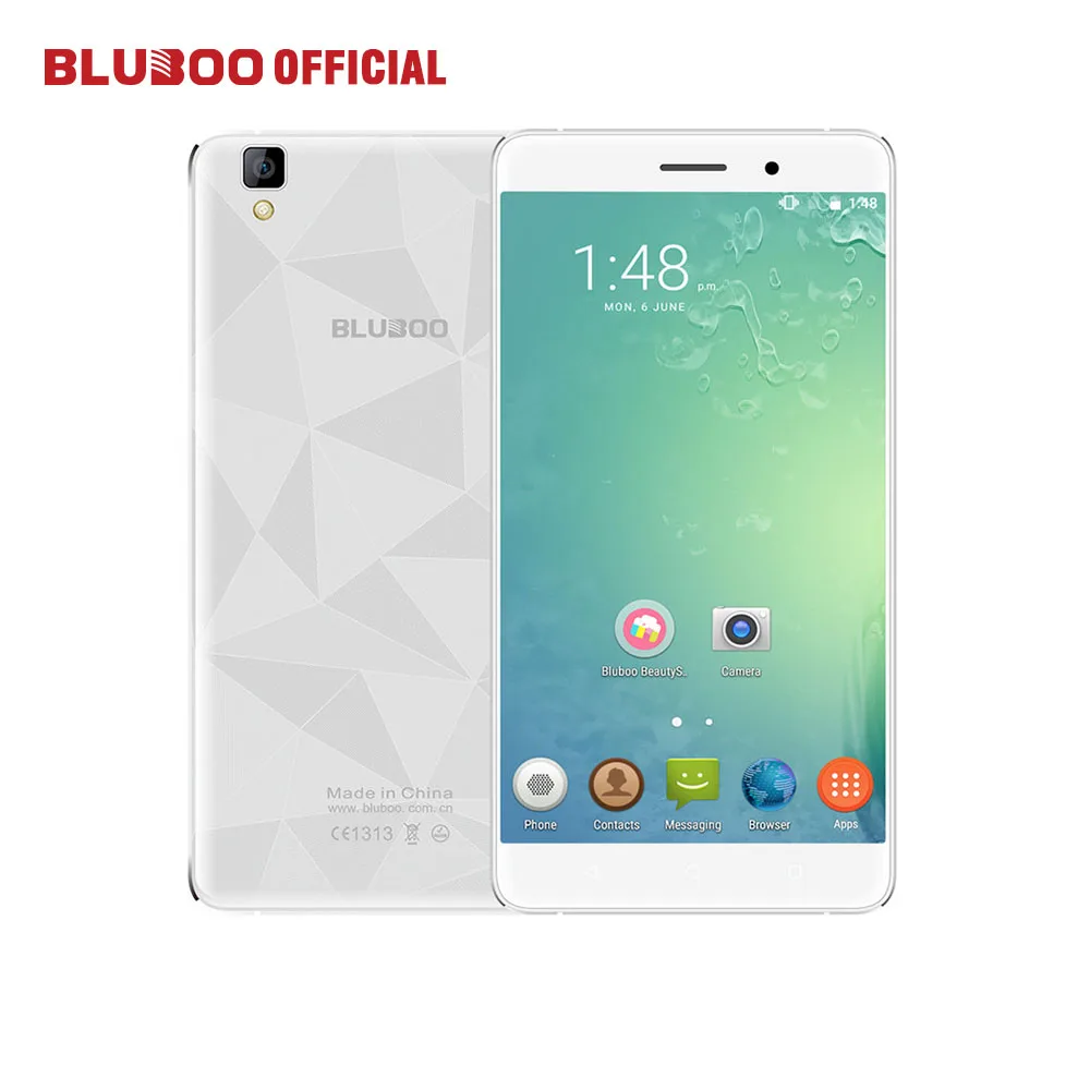 BLUBOO Майя Мобильного Телефона 5.5 &quotHD 3000 мАч Сети WCDMA Android 6.0 MTK6580 Quad Core 2 ГБ RAM 16 ROM 8.0MP 13