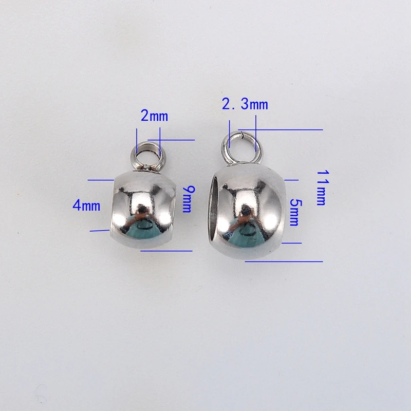 LASPERAL 10 шт. бусины из нержавеющей стали для изготовления ювелирных изделий в