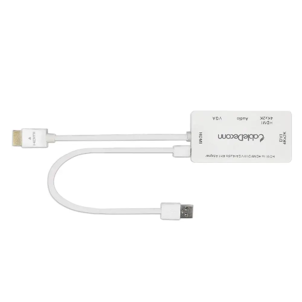 Hobbylan 4 в 1 HDMI сплиттер HDMI к VGA DVI Аудио Видео кабель многопортовый адаптер конвертер для PS3 HDTV монитор ноутбука d25