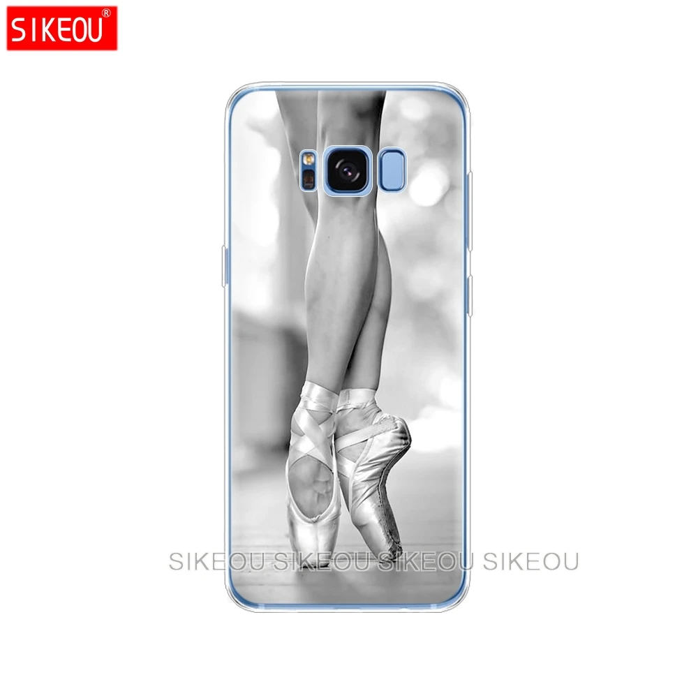 Силиконовый чехол для Samsung Galaxy S9 S8 S7 S6 edge S5 S4 S3 PLUS телефона бролок балерина