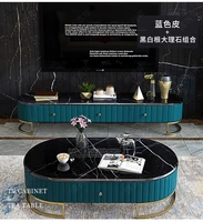 tv stand blue white shiny living room tv monitor stand mueble oval edge cabinet mesatv table stand coffee centro table